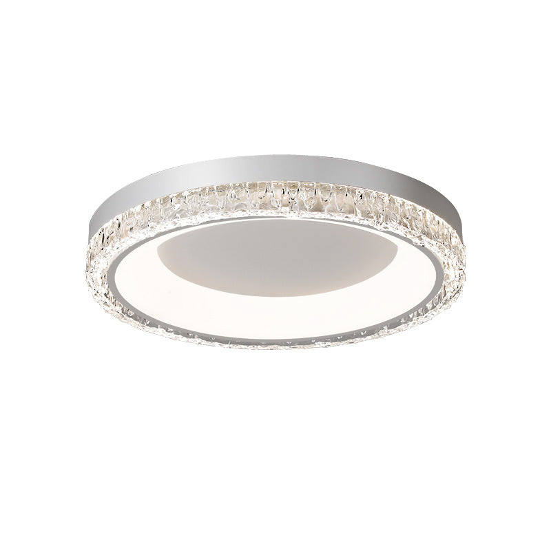 Contemporary Simplicity Hardware Acrylic Geometric Circle LED Flush Mount Ceiling Light For Bedroom