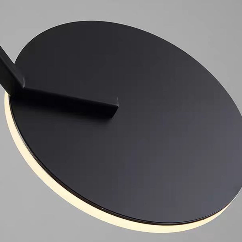 Suspension LED en aluminium acrylique scandinave contemporaine en forme de soucoupe volante pour chambre 