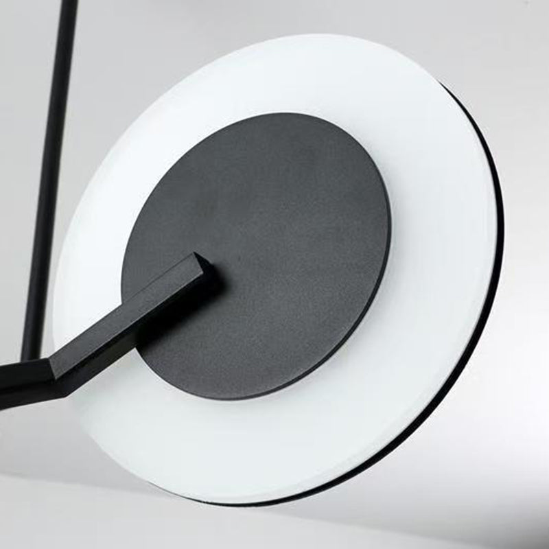 Suspension LED en aluminium acrylique scandinave contemporaine en forme de soucoupe volante pour chambre 