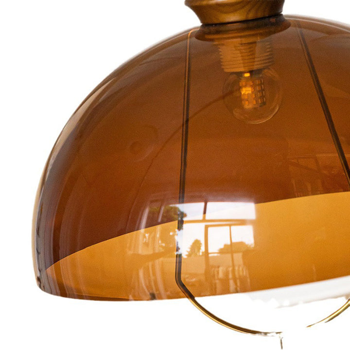Lámpara colgante de 1 luz de hierro acrílico nórdico contemporáneo para sala de estar 