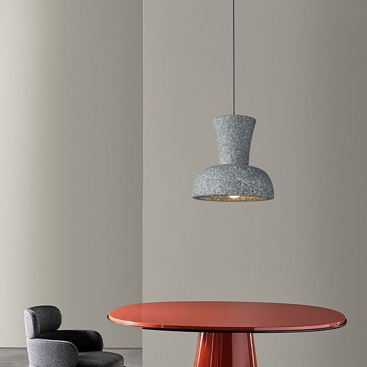 Abat-jour géométrique traditionnel japonais Wabi Sabi 1 lumière pour suspension dans le salon 