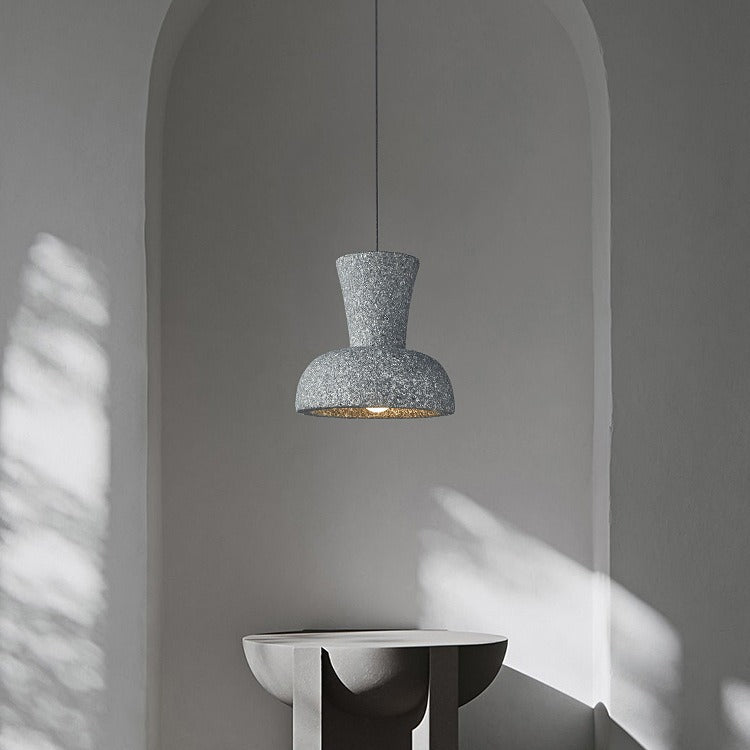 Abat-jour géométrique traditionnel japonais Wabi Sabi 1 lumière pour suspension dans le salon 