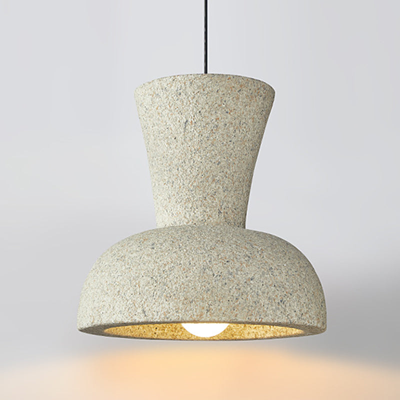 Abat-jour géométrique traditionnel japonais Wabi Sabi 1 lumière pour suspension dans le salon 