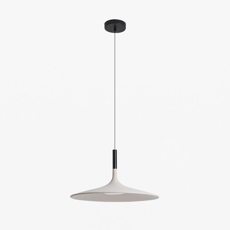 Zeitgenössische skandinavische Eisen-Zement-Runde LED-Pendelleuchte für das Esszimmer 