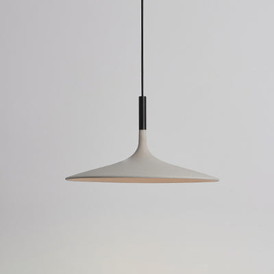 Zeitgenössische skandinavische Eisen-Zement-Runde LED-Pendelleuchte für das Esszimmer 