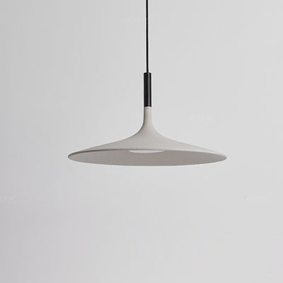 Zeitgenössische skandinavische Eisen-Zement-Runde LED-Pendelleuchte für das Esszimmer 