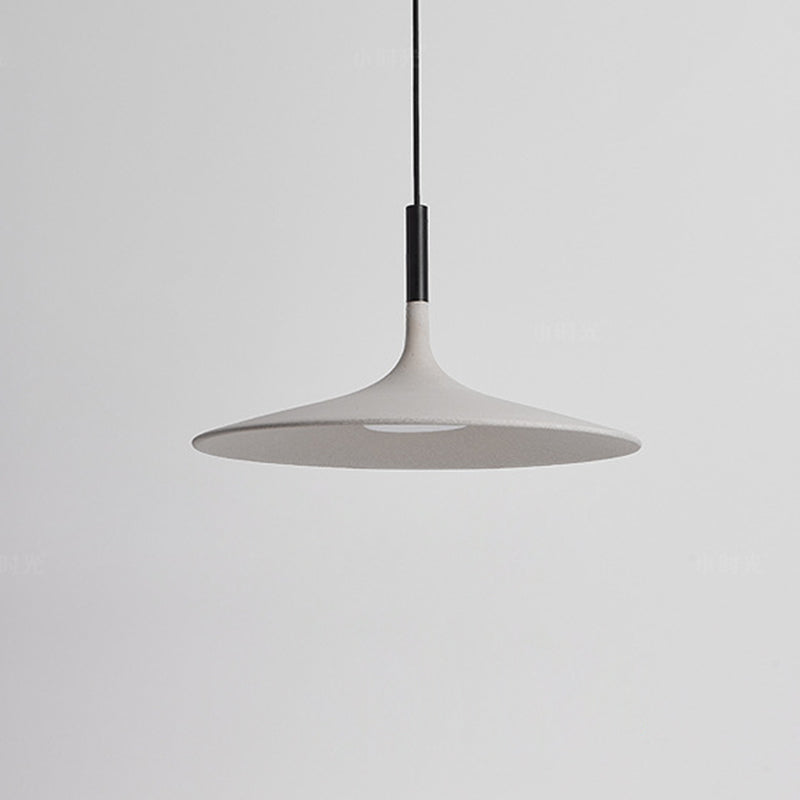 Zeitgenössische skandinavische Eisen-Zement-Runde LED-Pendelleuchte für das Esszimmer 
