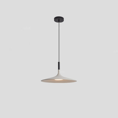 Zeitgenössische skandinavische Eisen-Zement-Runde LED-Pendelleuchte für das Esszimmer 