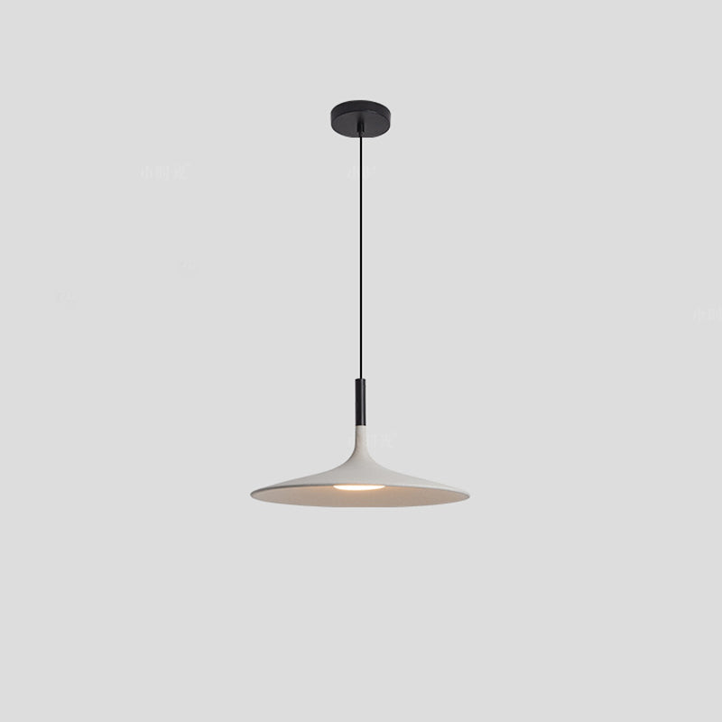 Zeitgenössische skandinavische Eisen-Zement-Runde LED-Pendelleuchte für das Esszimmer 