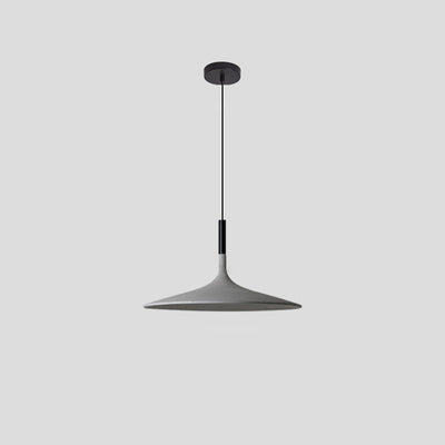 Zeitgenössische skandinavische Eisen-Zement-Runde LED-Pendelleuchte für das Esszimmer 