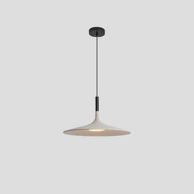 Zeitgenössische skandinavische Eisen-Zement-Runde LED-Pendelleuchte für das Esszimmer 