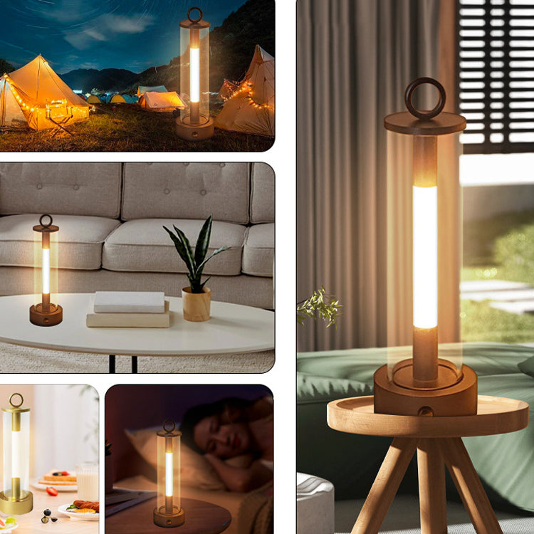 Modern Simplicity USB Rechargeable Column Hardware LED Table Lamp Night Light For Bedroom
