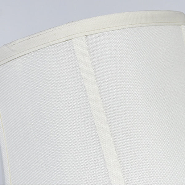 Lampe de table à 1 lumière avec base en céramique et abat-jour en tissu plissé chinois traditionnel pour étude 