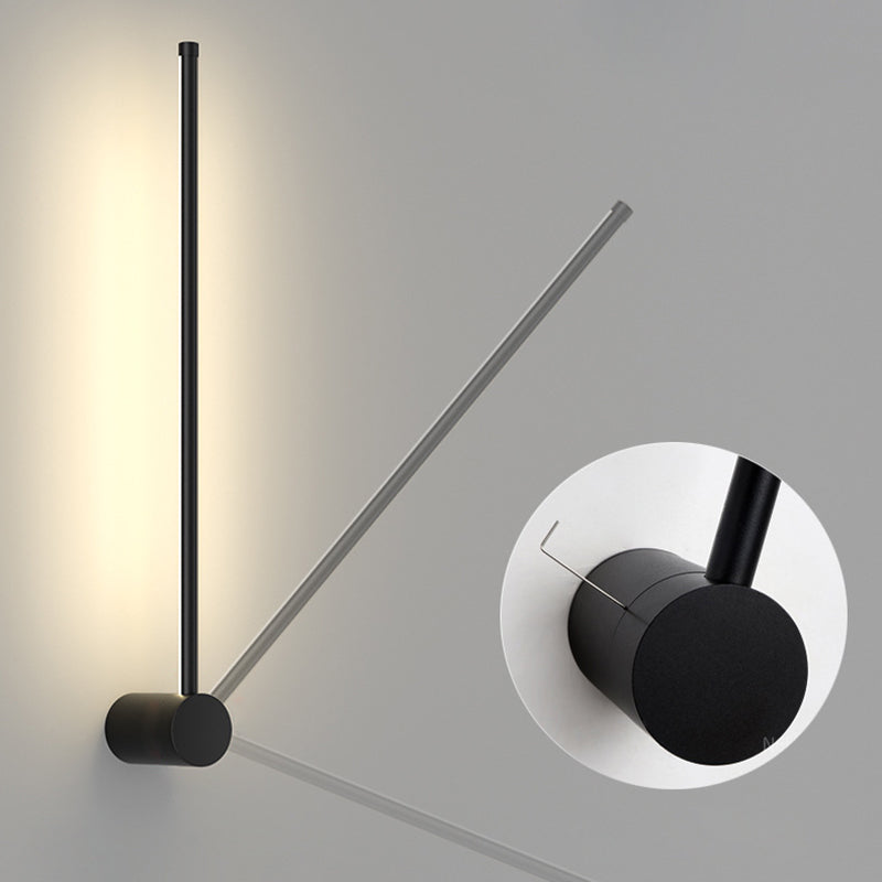 Moderne minimalistische Aluminium geometrische gerade Linie LED Wandleuchte für Wohnzimmer 