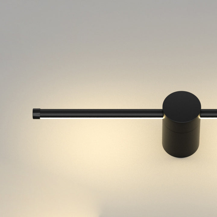 Moderne minimalistische Aluminium geometrische gerade Linie LED Wandleuchte für Wohnzimmer 