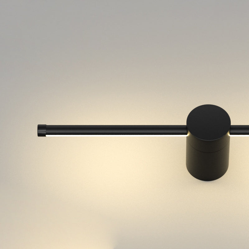 Modern Minimalist Aluminum Geometric Straight Line LED Wall Sconce Lamp For Living Room