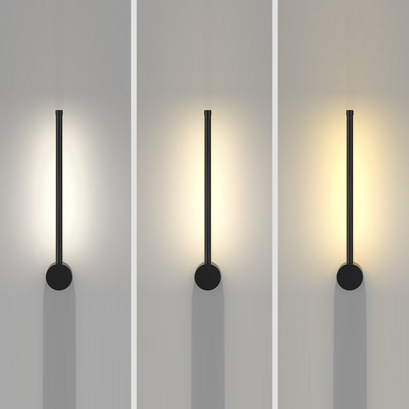Moderne minimalistische Aluminium geometrische gerade Linie LED Wandleuchte für Wohnzimmer 