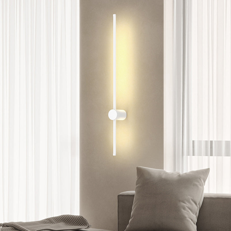 Moderne minimalistische Aluminium geometrische gerade Linie LED Wandleuchte für Wohnzimmer 