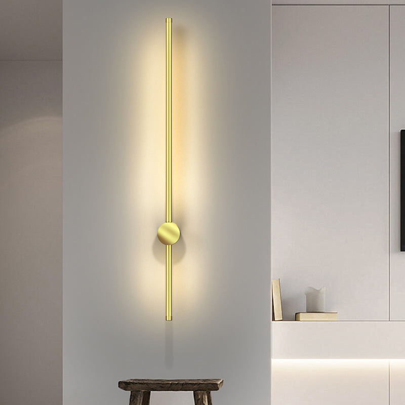 Moderne minimalistische Aluminium geometrische gerade Linie LED Wandleuchte für Wohnzimmer 