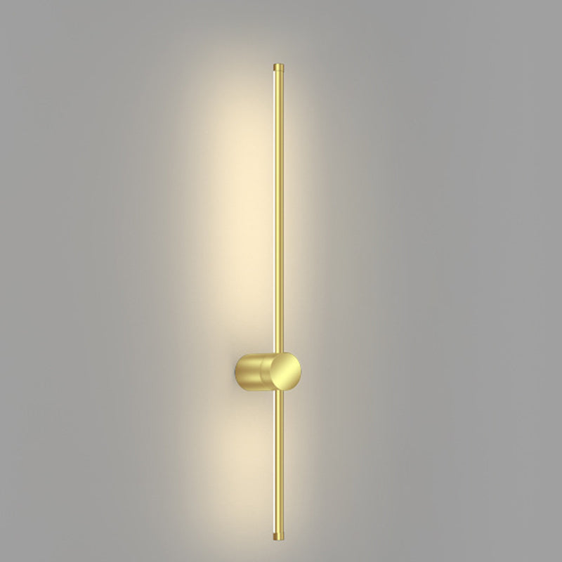 Moderne minimalistische Aluminium geometrische gerade Linie LED Wandleuchte für Wohnzimmer 