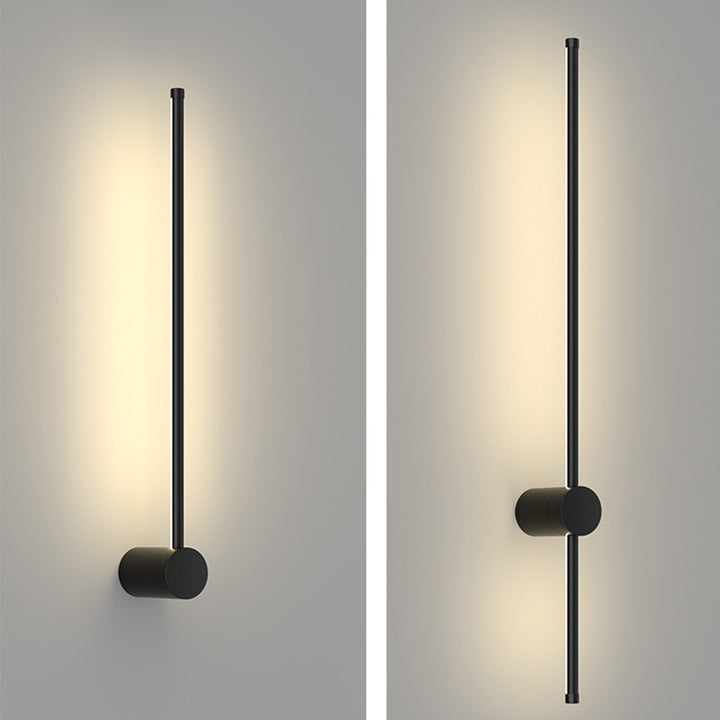 Moderne minimalistische Aluminium geometrische gerade Linie LED Wandleuchte für Wohnzimmer 