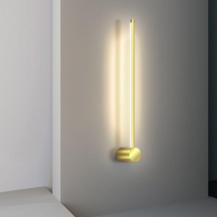 Moderne minimalistische Aluminium geometrische gerade Linie LED Wandleuchte für Wohnzimmer 
