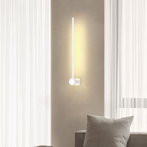 Moderne minimalistische Aluminium geometrische gerade Linie LED Wandleuchte für Wohnzimmer 
