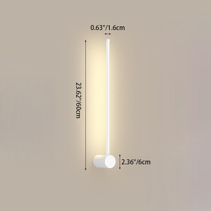 Moderne minimalistische Aluminium geometrische gerade Linie LED Wandleuchte für Wohnzimmer 