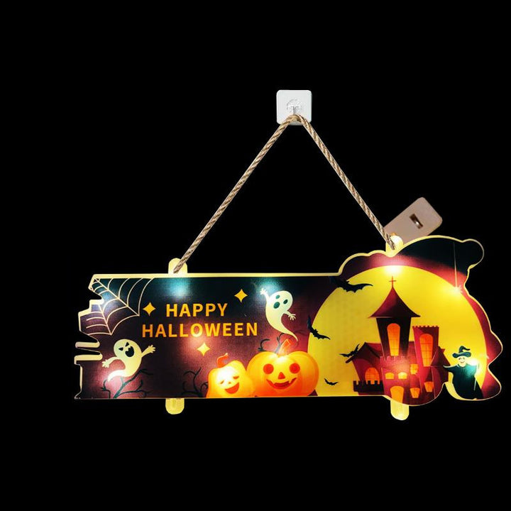 Moderne Art Deco wasserdichte PVC LED Halloween Dekoration Atmosphäre Lichterkette Außenleuchte für Garten 
