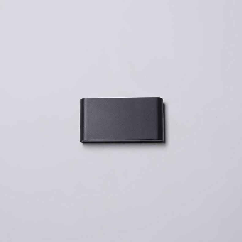 Modern Minimalist Waterproof Rectangle Aluminum LED Outdoor Wall Sconce Lamp For Outdoor Patio