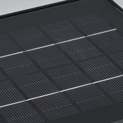 مصباح حائط خارجي مقاوم للماء بتصميم بسيط معاصر بظل مربع من مادة PC وإضاءة LED للطاقة الشمسية للحديقة 