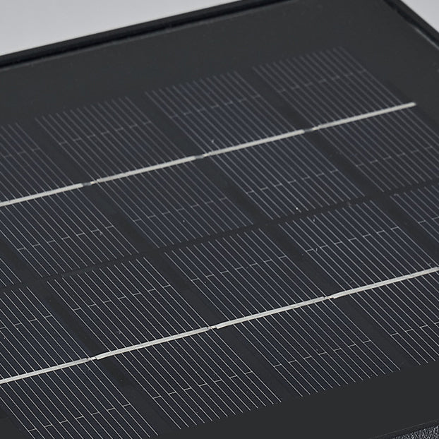 مصباح حائط خارجي مقاوم للماء بتصميم بسيط معاصر بظل مربع من مادة PC وإضاءة LED للطاقة الشمسية للحديقة 