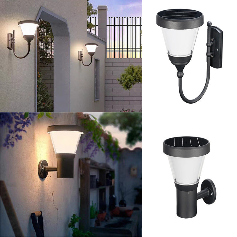 Applique Murale LED Contemporaine en Aluminium avec Bras Arc pour Jardin 