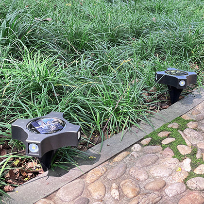 Zeitgenössisches industrielles ABS LED Solar Outdoor Boden-Einsteck Landschaftslicht für Garten 