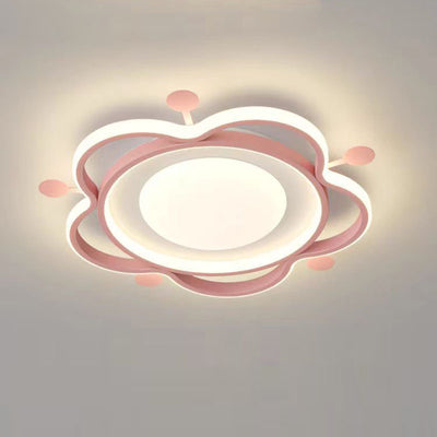 Lámpara de techo LED de montaje empotrado con pantalla de estrella acrílica de hardware nórdico contemporáneo para dormitorio 