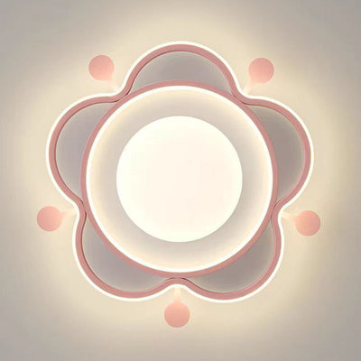 Lámpara de techo LED de montaje empotrado con pantalla de estrella acrílica de hardware nórdico contemporáneo para dormitorio 