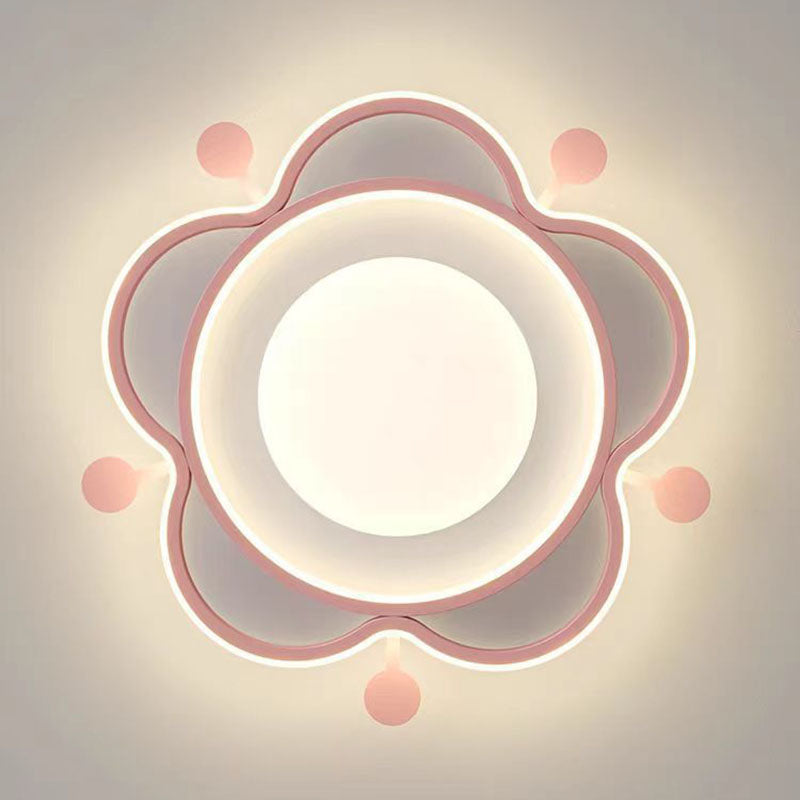 Lámpara de techo LED de montaje empotrado con pantalla de estrella acrílica de hardware nórdico contemporáneo para dormitorio 