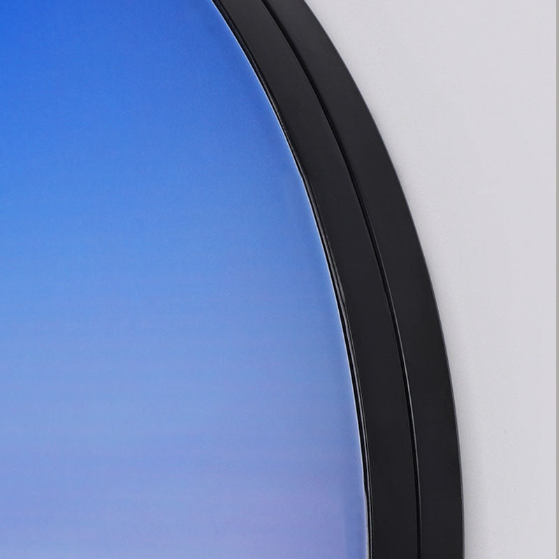Applique murale LED avec abat-jour circulaire en acrylique pour chambre à coucher, style créatif contemporain Moon Beach 