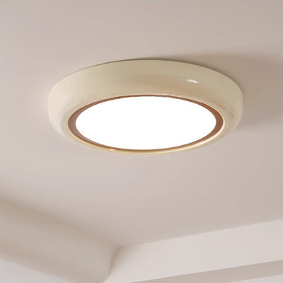 ضوء سقف LED مستدير أكريليك حديدي هندسي معاصر لغرفة النوم 