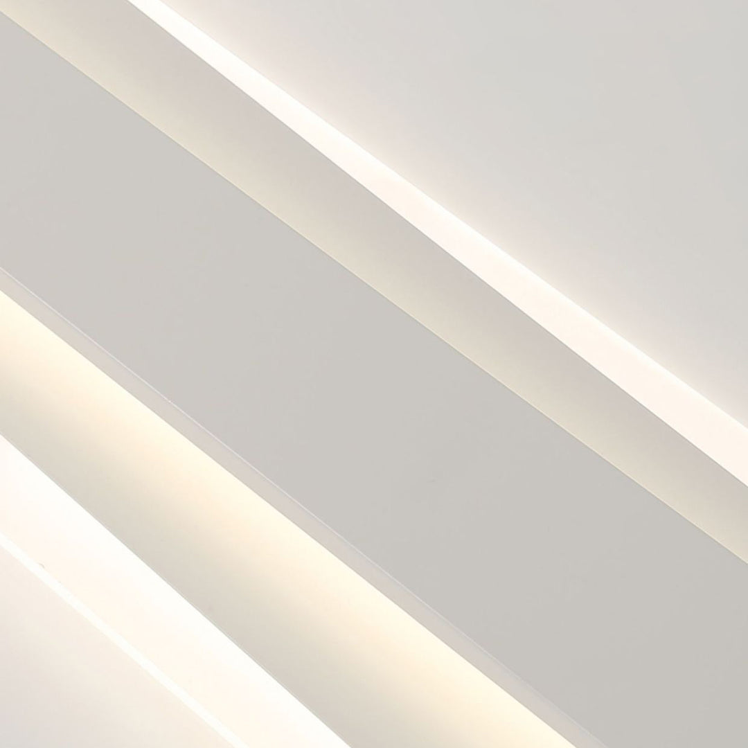 Lumière de plafond encastrée à LED en ligne droite en acrylique et aluminium nordique contemporain pour chambre 