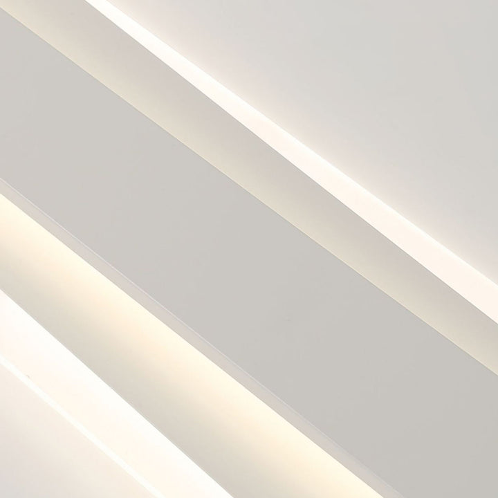 Lumière de plafond encastrée à LED en ligne droite en acrylique et aluminium nordique contemporain pour chambre 
