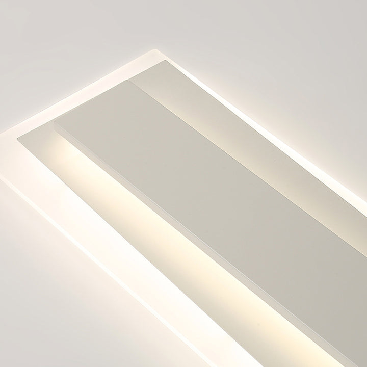 Lumière de plafond encastrée à LED en ligne droite en acrylique et aluminium nordique contemporain pour chambre 
