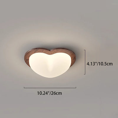 現代北欧ゴムウッドPEスター泡シェードLEDフラッシュマウント天井ライト寝室用 