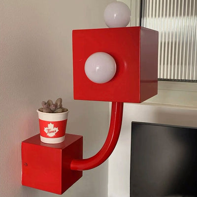 Zeitgenössische skandinavische Eisen-Wandleuchte mit 3 Leuchten für das Esszimmer 