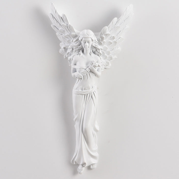 Traditionelle französische Engelharz-Design-LED-Wandleuchte für das Wohnzimmer 
