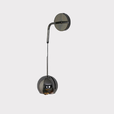 Lámpara de pared LED con pantalla de acrílico y bola de globo de hierro y aluminio escandinavo contemporáneo para sala de estar 