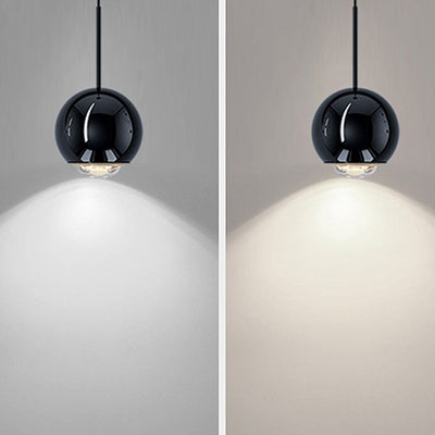 Lámpara de pared LED con pantalla de acrílico y bola de globo de hierro y aluminio escandinavo contemporáneo para sala de estar 