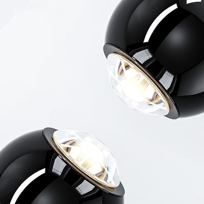 Lámpara de pared LED con pantalla de acrílico y bola de globo de hierro y aluminio escandinavo contemporáneo para sala de estar 