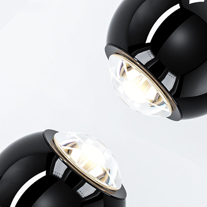 Lámpara de pared LED con pantalla de acrílico y bola de globo de hierro y aluminio escandinavo contemporáneo para sala de estar 