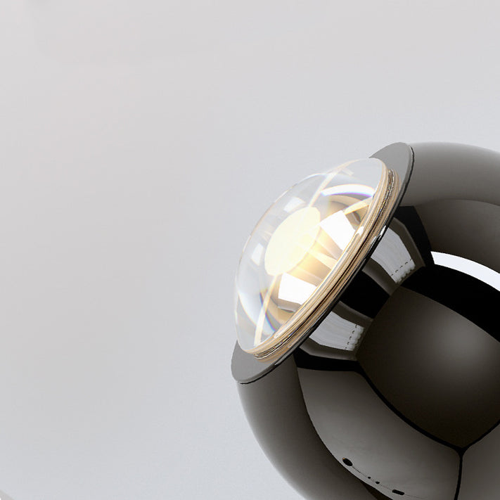 Lámpara de pared LED con pantalla de acrílico y bola de globo de hierro y aluminio escandinavo contemporáneo para sala de estar 